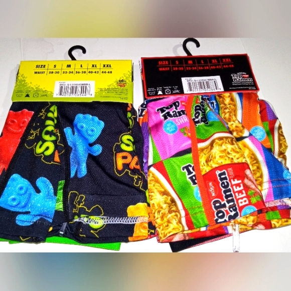 Other - ⭐SET MENS GRAPHIC BOXER BRIEFS SHORTS UNDERWEAR SIZE LARGE 36-38